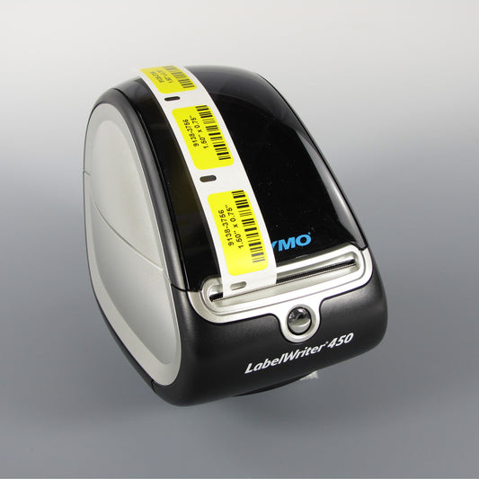 Direct Thermal Cryo-Tags, yellow labels for 2.0 ml tubes, 1.5" L x 0.75" W. For direct thermal printers