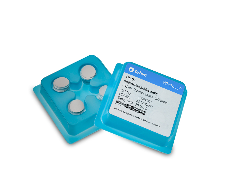 Whatman Cellulose Acetate Membrance Circle 0.45 µm pore size, 25 mm circle 100/pk