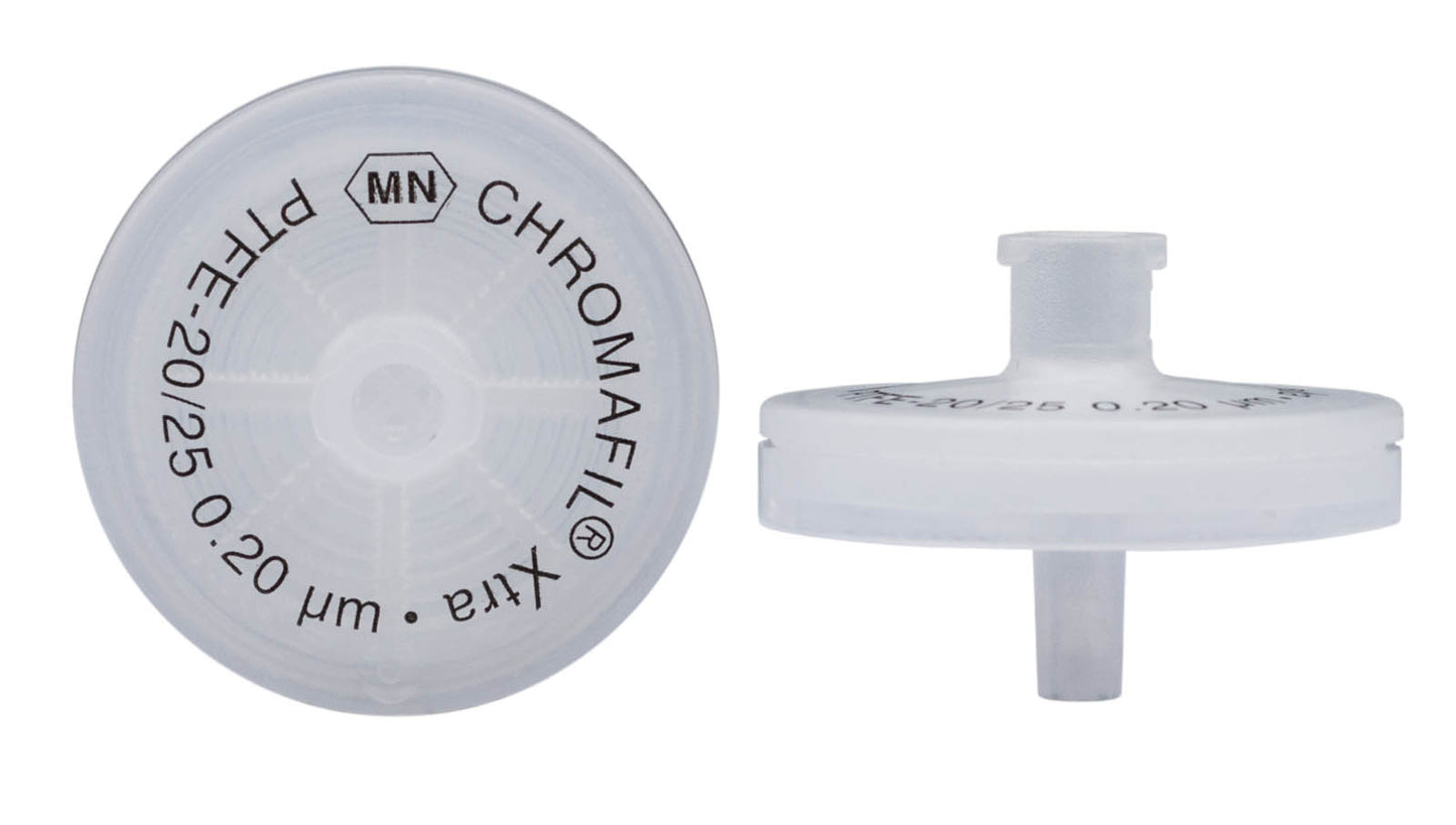 Syringe filters, labeled, CHROMAFIL Xtra PTFE, 25 mm, 0.2 µm