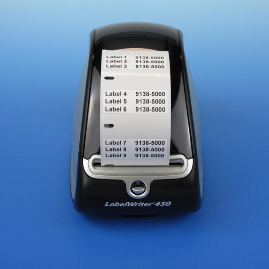 Direct Thermal Cryo-Tags, White Labels For Multiple Well Plates, 2.0 Inch L x 0.25 Inch W, 1000/Roll.  For Direct Thermal Printers.