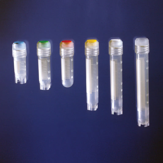 5.0 mL U-Bottom Cryovial, Self Standing, Polypropylene,  Sterilized, 100/Sleeve, 500/Case
