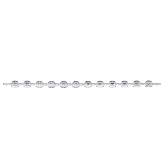 12-Cap Strip For 0.2 mL PCR Tubes and Plates, Dome Top, Natural, 80 Strips (960 Caps) Per Pack.  Polypropylene.