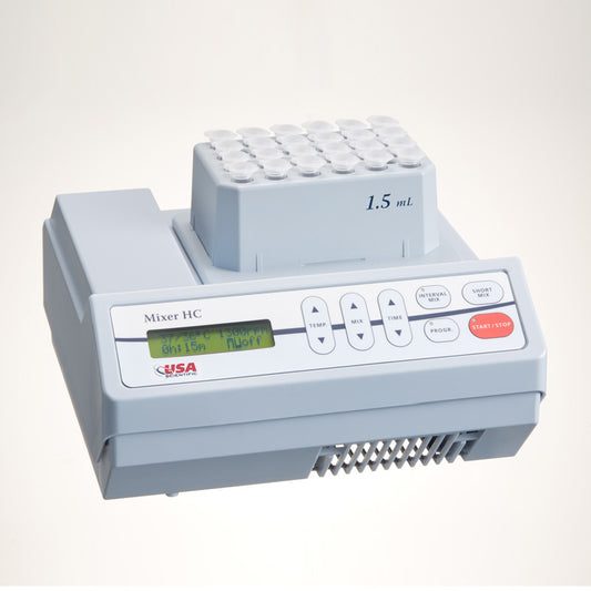 Mixer HC, Base Unit without Block. Control Temperature, Speed, and Mixing Intervals for a Variety of Tubes and Multiple Well Plates.