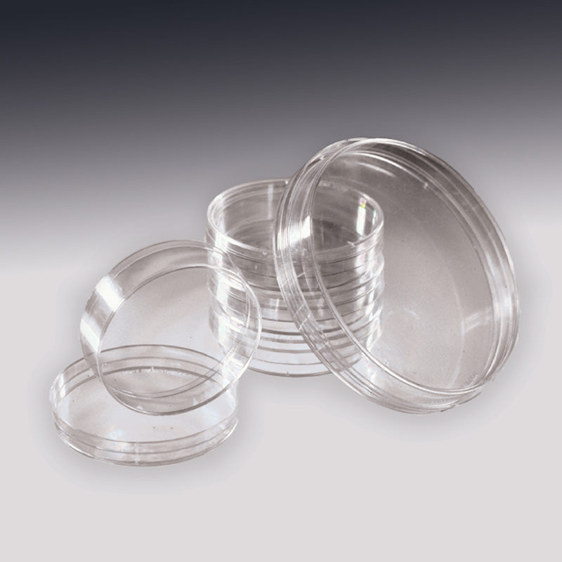 Image of US86090160 - 60 x 15 mm Polystyrene Stackable Petri Dish, 20/Sleeve, 500/Case