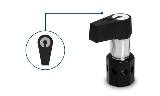 Manual Valve, HVXD8-5, PTFE/CTFE Distribution Flow Path, 8-ports, HVX (8-5)