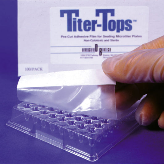Titer-Tops Polyethylene Film, Pierceable, -40C To +100C, Sterile, 100/Box