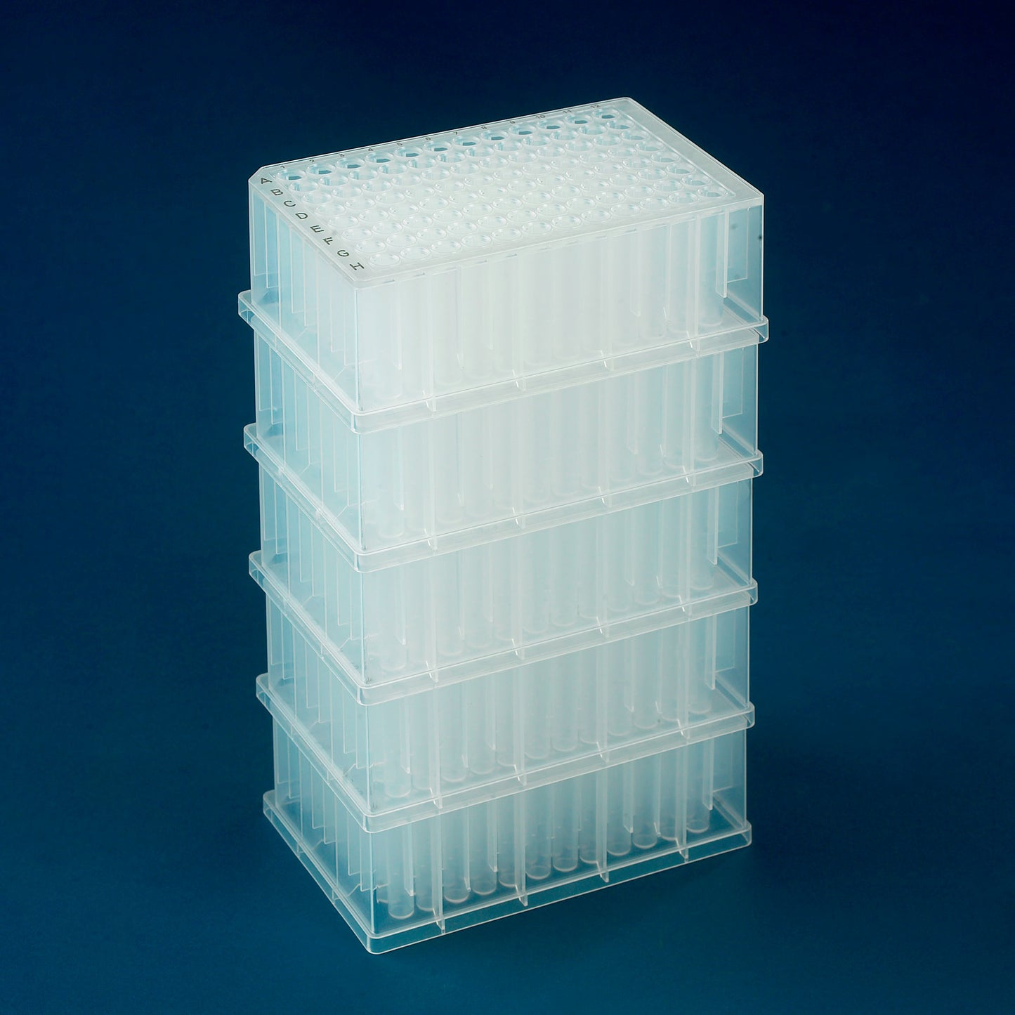1 mL Deep 96-Well PlateOne Polypropylene Plate, Round Wells, Natural, 4 Sleeves of 5 (20) Per Pack