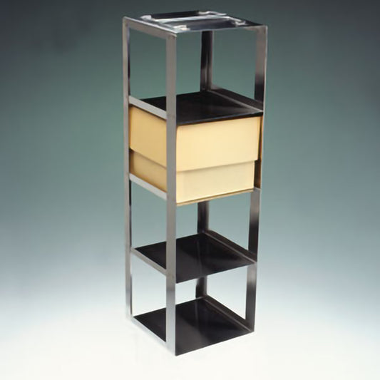 4-Place (1 Long x 4 High) Chest Freezer Rack For 4 3/4 In H Boxes, 6 In L x 6 1/8 In W x 19 3/4 In H, Stainless Steel
