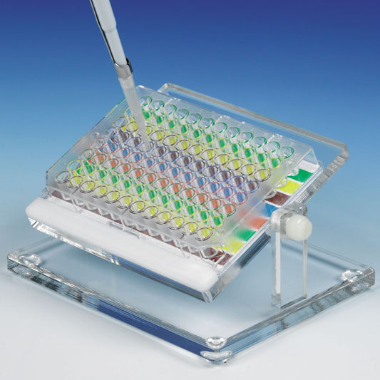 Adjustable Angle Clear Acrylic Stand For Multiple Well Plates