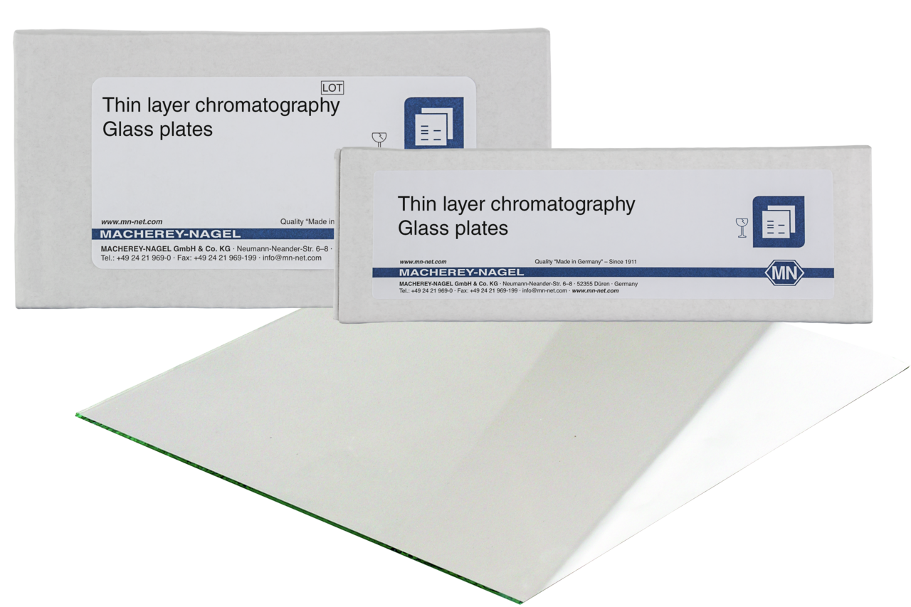 TLC Glass Plates CEL 300 UV254, Cellulose, 0.25 mm, 20x20 cm