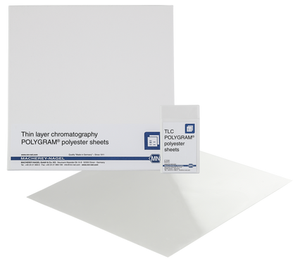 TLC polyester sheets, cellulose layer, POLYGRAM CEL 300, 20x20 cm