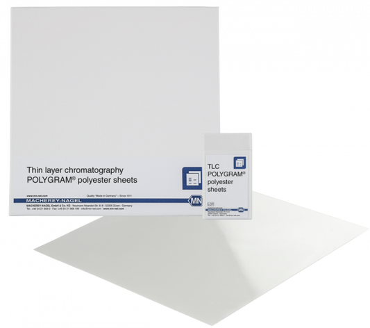 TLC polyester sheets, polyamide layer, POLYGRAM® POLYAMIDE-6 UV254, 5 x 20 cm