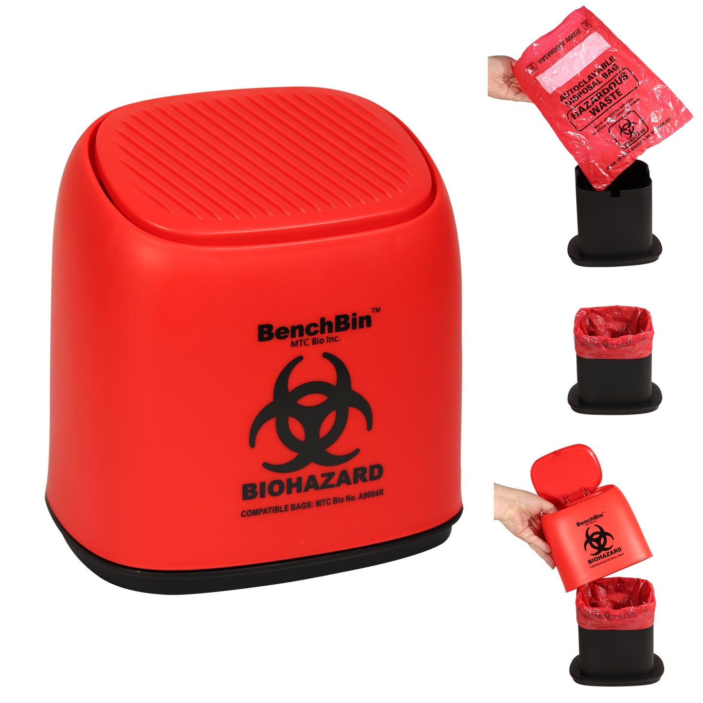 BenchBin™ Benchtop Biohazard Bin, 1.5L