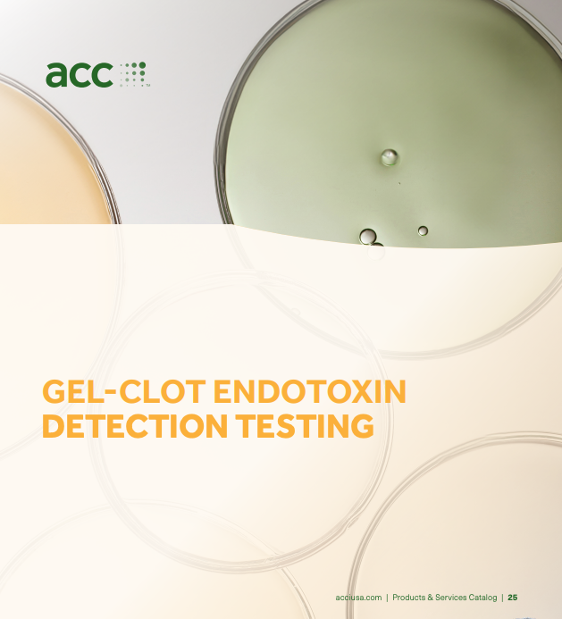 Gel-Clot Endotoxin Detection Testing