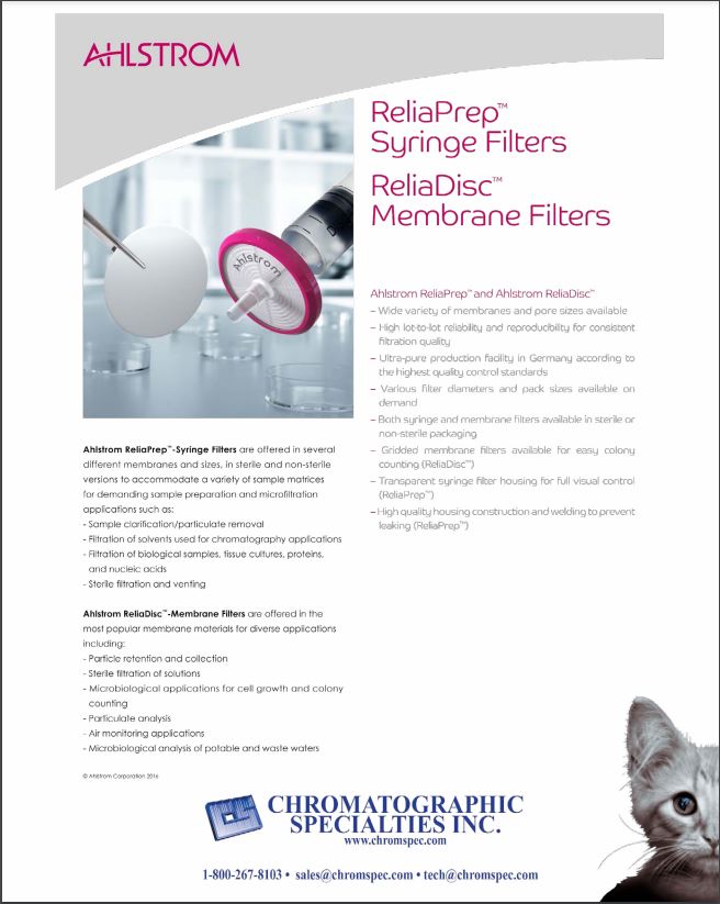 ReliaPrep Syringe Filter