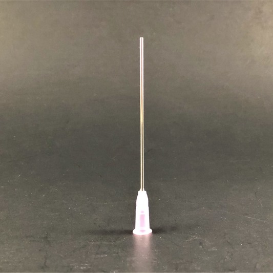 Air-Tite Blunt Tip Needles, 90°, 18 Gauge x 2 1/2", Plastic Tip, Individually Packaged, Sterile, for Laboratory Use Only, Minimum Order Quantity of 10 Packages