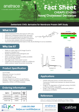 CHEAPS (CH240) Novel Cholesterol Derivative Fact Sheet