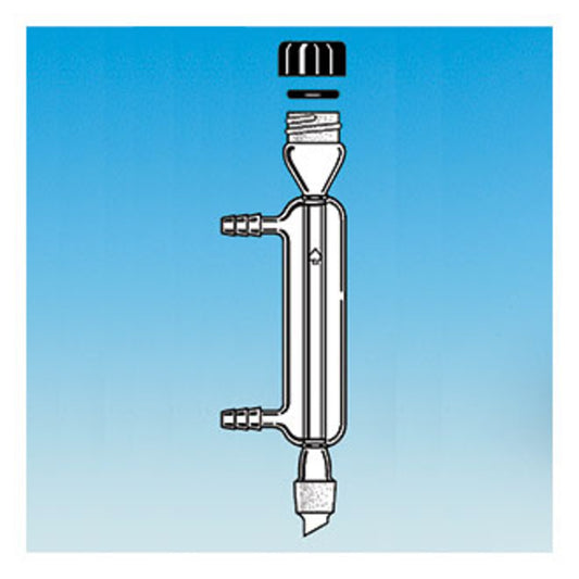 Condenser, Jacketed, Reflux, Microscale, 14/10 Top and Bottom, Includes Cap & O-ring, 1/pk