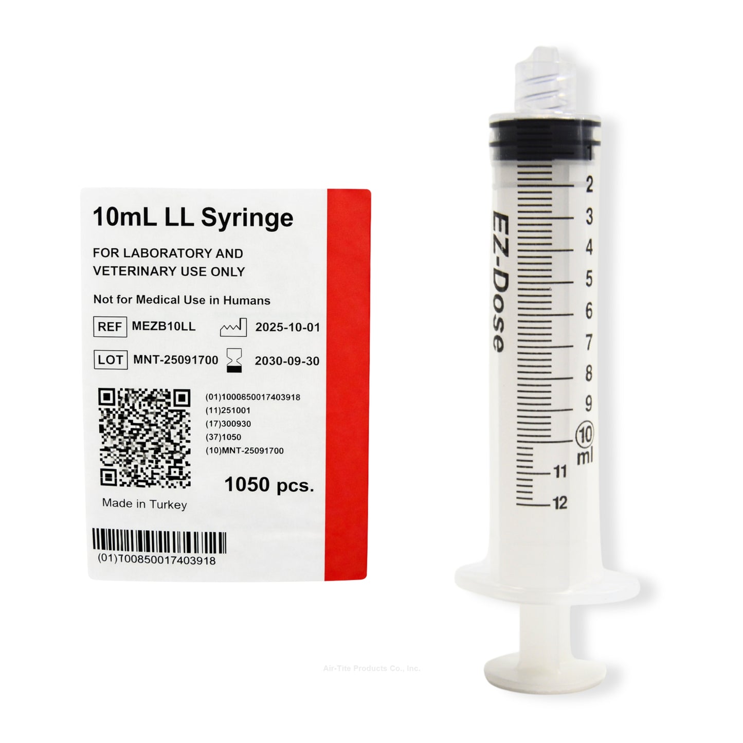 EZ-Dose Syringes, 10mL, Luer Lock, Non-Sterile, Bulk, 1050/pk