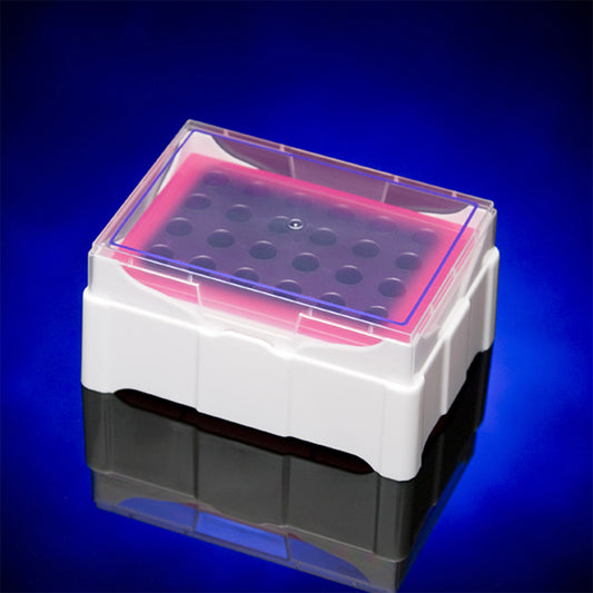 ArticIce MCT 24-Place Cooler For 1.5 mL, 0.5 mL, Or 2.0 mL Tubes; Purple To Pink, 1/Pack
