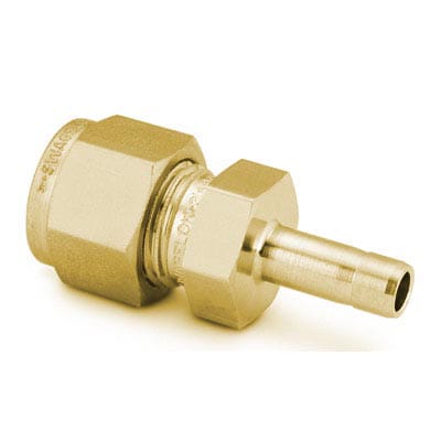 Brass Swagelok Tube Fitting, Reducer, 1/4" Tube OD x 3/8" Swagelok Tube Adapter