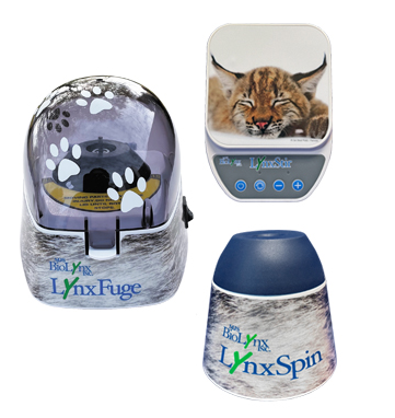 Bench Top Buddies Bundle, One each of: LynxFuge Mini Centrifuge, LynxStir Magnetic Stirrer, LynxSpin Mini Vortex Mixer
