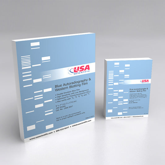 Blue Autoradiography/Western Blotting Film, 5 In x 7 In (12.7 x 17.8 Cm), 100 Sheets/Box