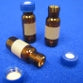 Vial, CHROMSPEC, Screw Thread 12 x 32 mm, Wide ID, Amber Glass, with Fused in 300 µL Insert, Light Blue Cap and Bonded MSQ PTFE/Silicone Septa, Minimum Order Quantity of 10 Packages, Sold in Multiples of 10