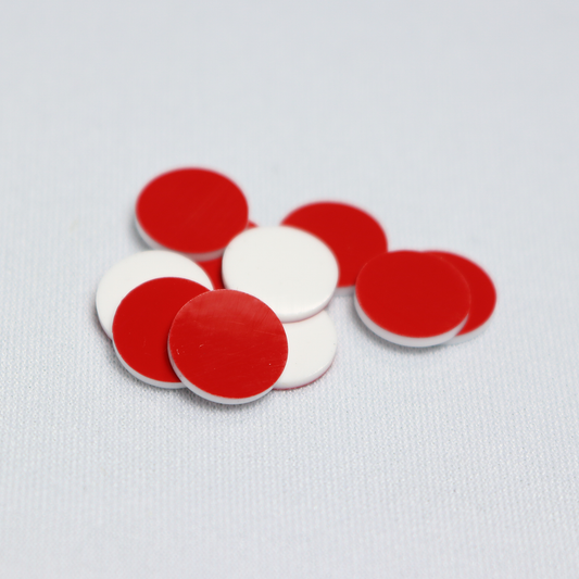 Septa, CHROMSPEC, 8.79mm 0.040" Red PTFE/White Easy Pierce Silicone, Minimum Order Quantity of 2 Packages