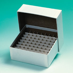 Premium 81-Place Cardboard Box, Deep Lid, 5 1/4 Inch L x 5 1/4 Inch W x 2 Inch H