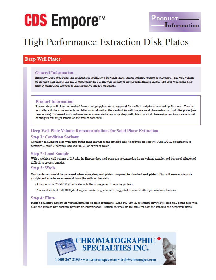 High Performance Extraction Disk Plates