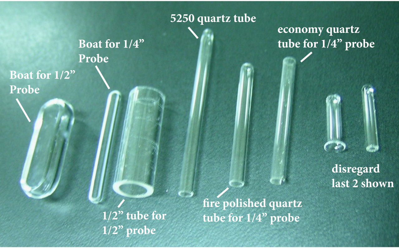 Quartz Boat, For 1/4" Coil Probe