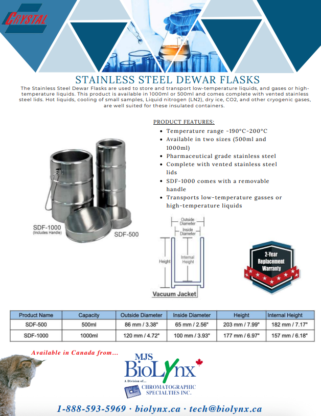 Stainless Steel Dewar Flasks