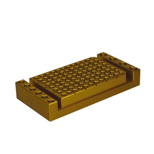 Coolsafe Chamber For 0.2 mL Tubes Or Plates, Aluminum.  Holds 96 0.2 mL Tubes, Four 1.5 mL Tubes, and Six 0.5 mL Tubes.
