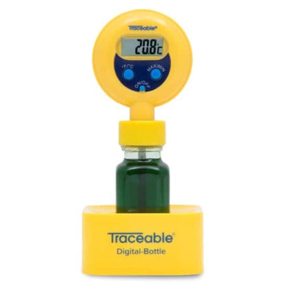Traceable Digital Bottle Thermometer; Liquid Filled Bottle Sensor, ea