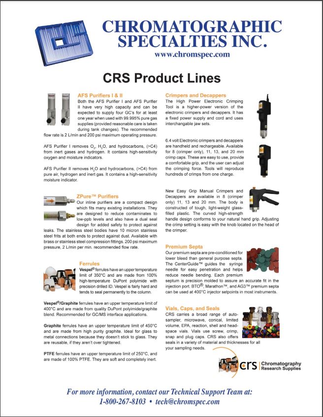 CRS Product Lines