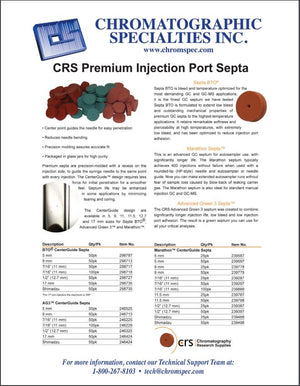CRS Premium Injection Port Septa