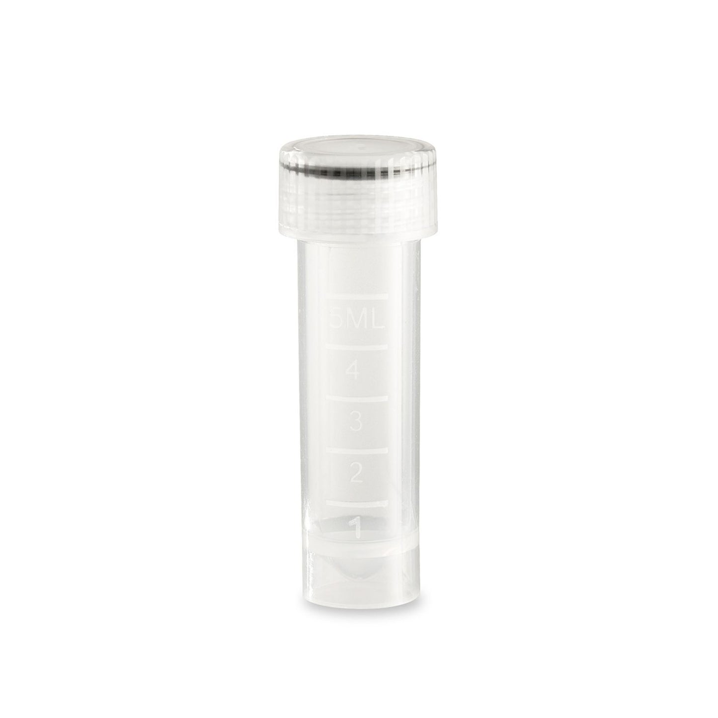 Image of CSC1024NS - SureSeal Transport Tube, 5mL, Non-sterile, with Separately Packaged O-ring Sealing Cap, 10 Bags of 100