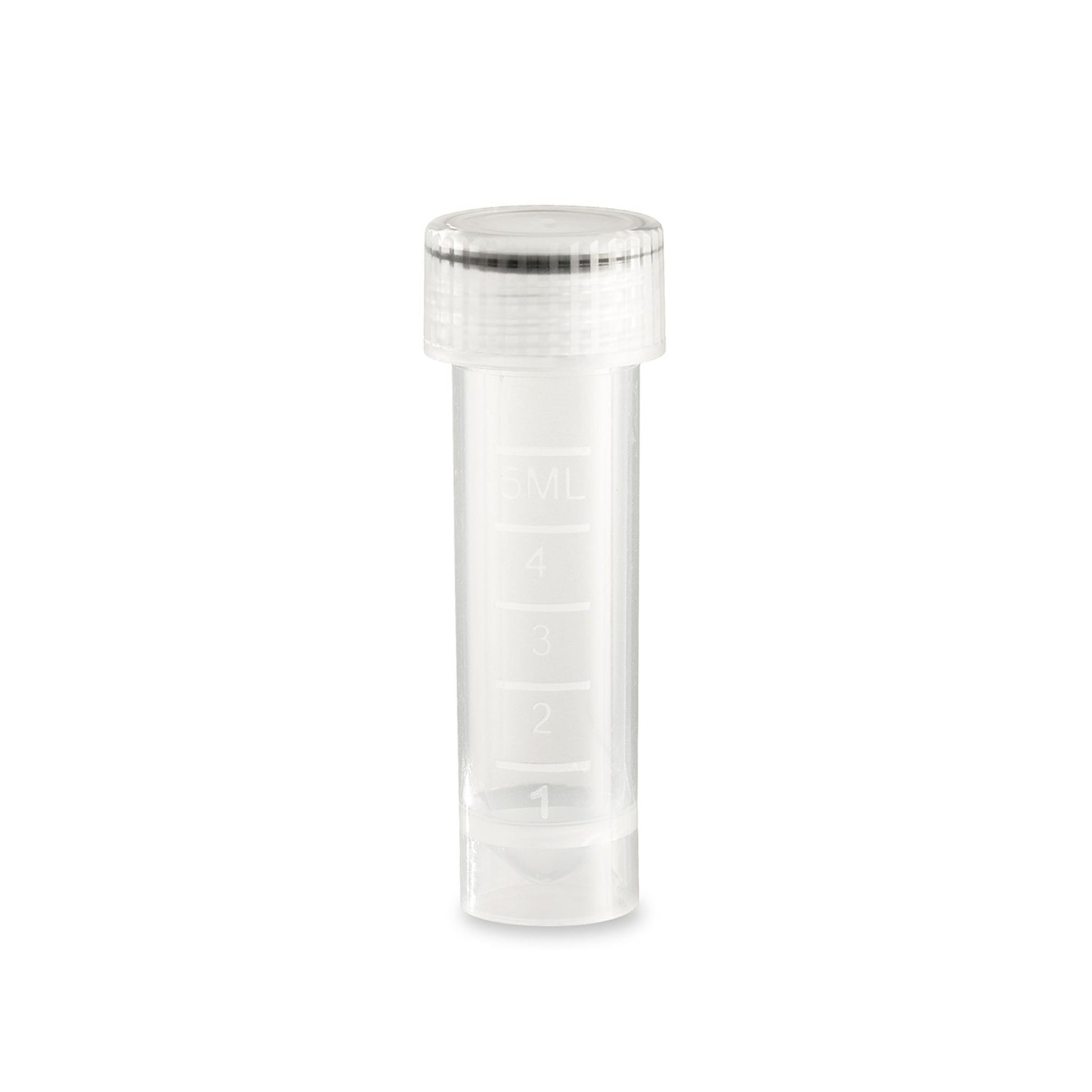 Image of CSC1024NS - SureSeal Transport Tube, 5mL, Non-sterile, with Separately Packaged O-ring Sealing Cap, 10 Bags of 100
