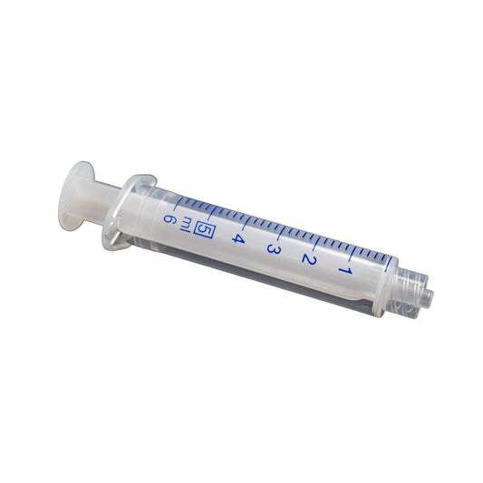 Syringe, CHROMSPEC, 5 mL Graduated to 6 mL, Luer Lock, All Plastic, Sterile, 100/pk