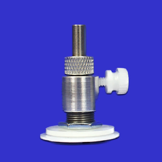 Tedlar Gas Sampling Bag, 6" x 6", 0.6L, CHROMSPEC, with SS Push/Pull Valve & SS Fitting with Replaceable Septum
