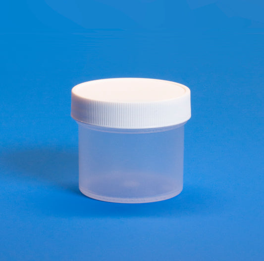 2 oz, 60 mL, Wide Mouth Polypropylene Jar, 49x45 mm, 53-400 mm Closure, F217 Lined