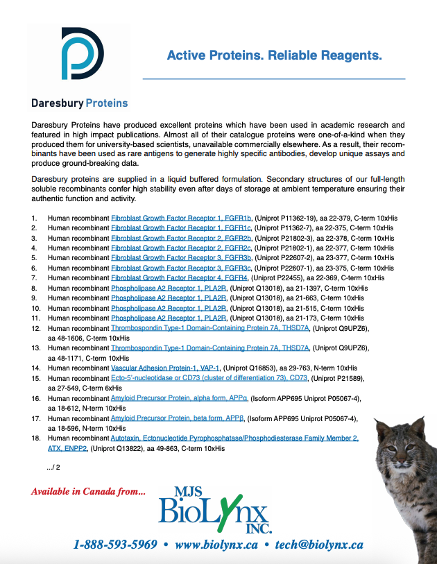 Daresbury Protein Catalogue