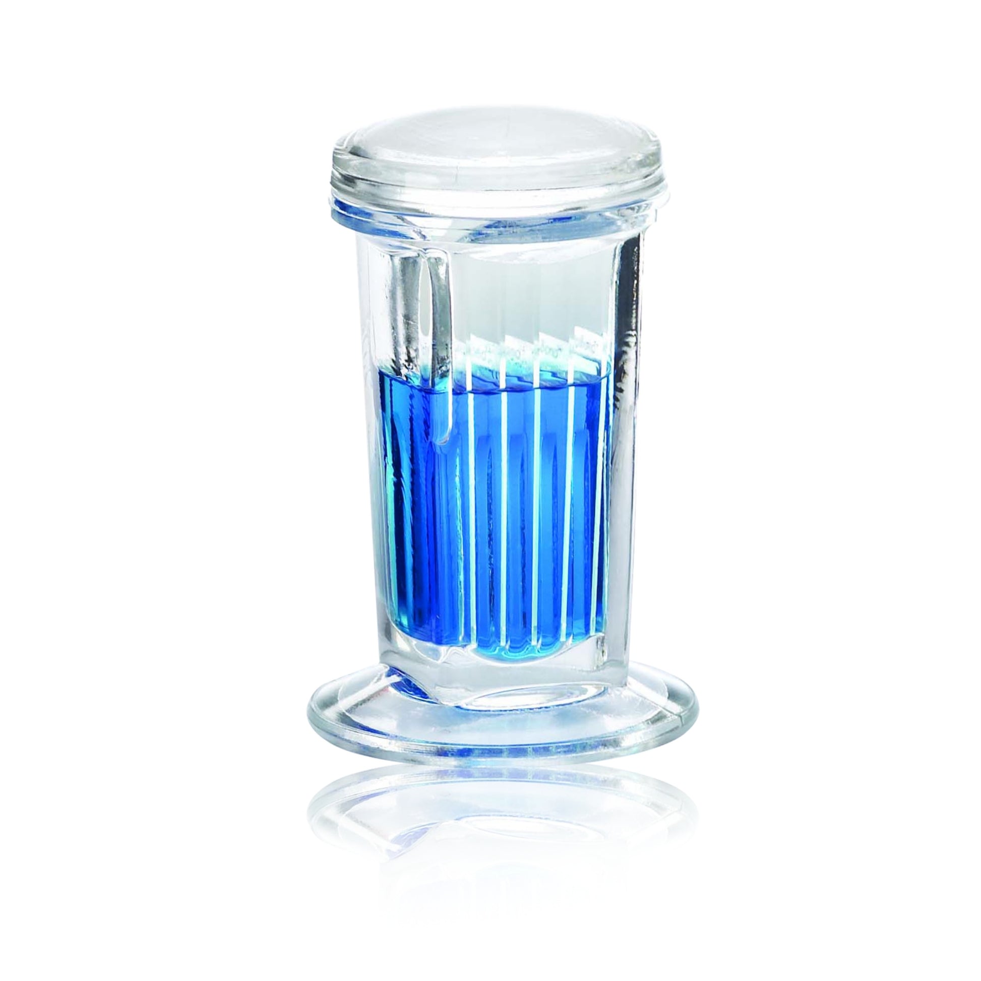 Image of N900470 - WHEATON® 5-10 Slide Unit Coplin Staining Jar, with Glass Cover, 6/pk