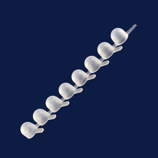 8-Cap Strip For 1.2 mL Tubes In The 1412-14XX Series, Sterile, 125 Strips (1000 Caps).  Polyethylene.