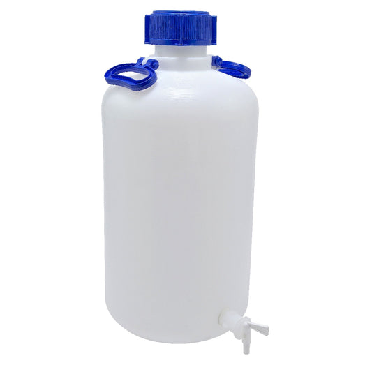 Kartell Heavy Walled Carboy, 25 L, Narrow Mouth, HDPE, with Spigot, 1/pk
