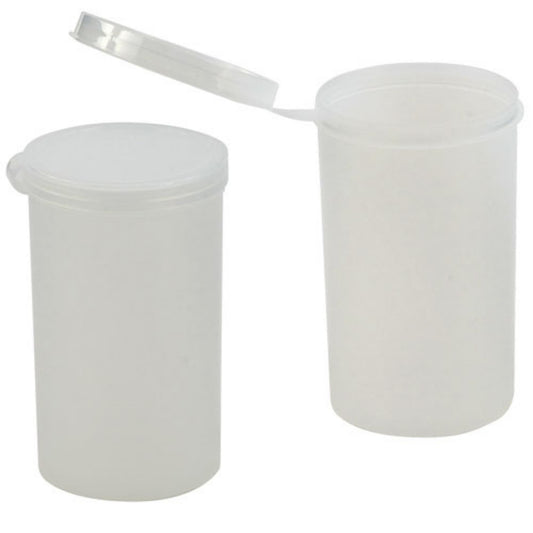 Containers, with Hinged Lid, PE, 4 oz, 100/pk