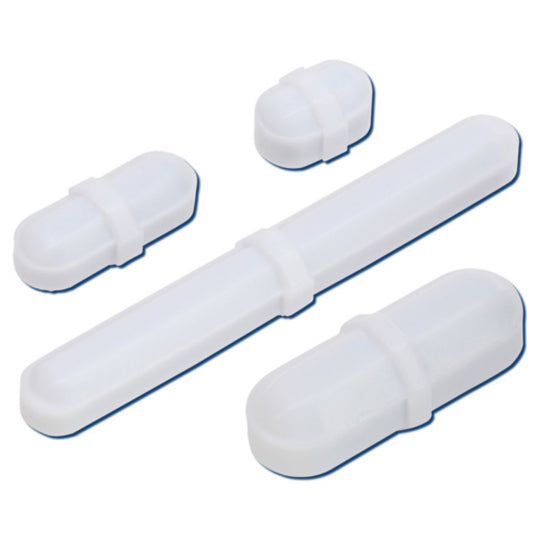 Octaganol Stir Bar Kit PTFE, Contains 2 of 5/16 x 1", 2 of 5/16 x 1-1/2", 2 of 5/16 x 2-1/2"