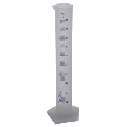 Kartell® Plastic Graduated Cylinders, 1000 mL, Printed, PP,  6/pk