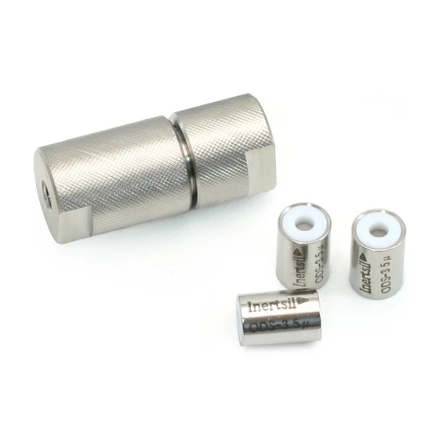 InertSustain C18 Replacement Guard Cartridge, 5.0 mm x 4.6 mm, 5 µm, 5/pk & Holder Set for GL-Cart, Non-returnable, Non-refundable